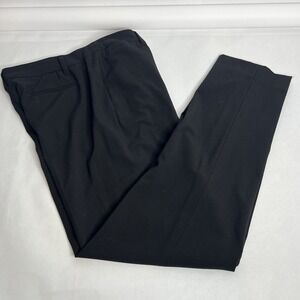 Intro. Casual Elegance Pants Womens Size‎ 12 Black Taper Leg Mid Rise stretch
